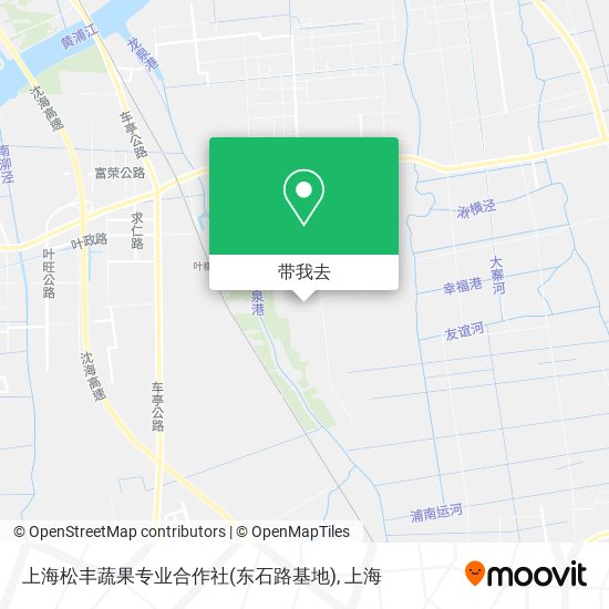 上海松丰蔬果专业合作社(东石路基地)地图