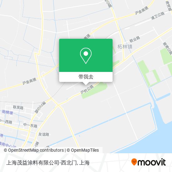 上海茂益涂料有限公司-西北门地图