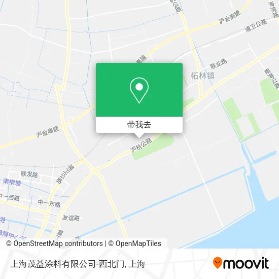 上海茂益涂料有限公司-西北门地图