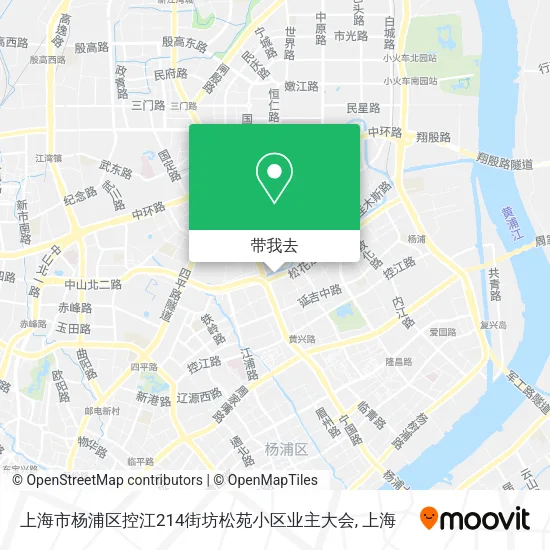 上海市杨浦区控江214街坊松苑小区业主大会地图