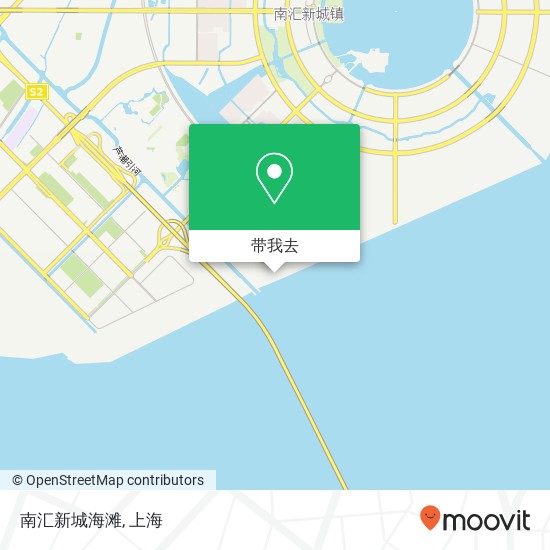 南汇新城海滩地图