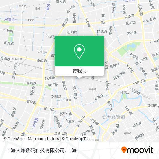 上海人峰数码科技有限公司地图