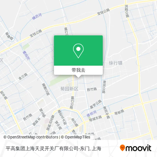 平高集团上海天灵开关厂有限公司-东门地图