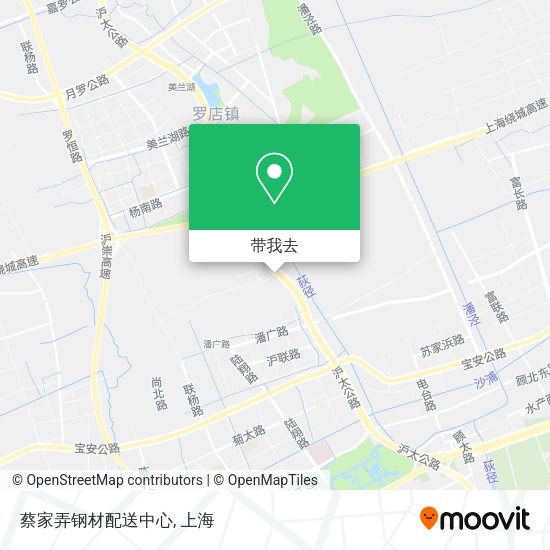 蔡家弄钢材配送中心地图