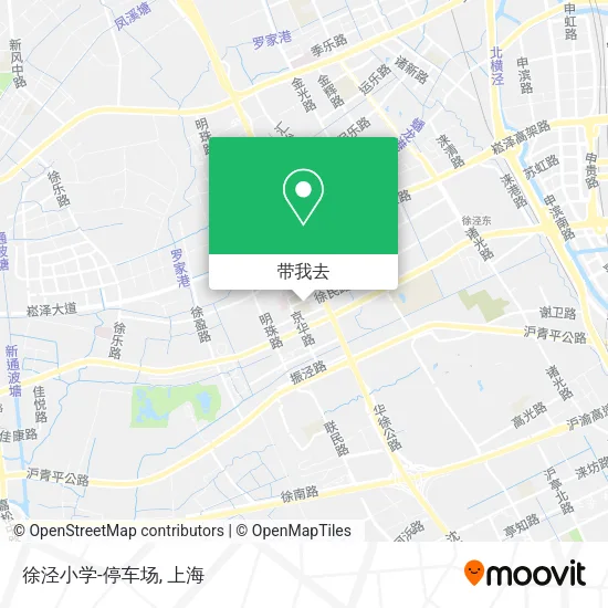 徐泾小学-停车场地图