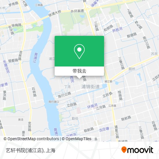 艺轩书院(浦江店)地图