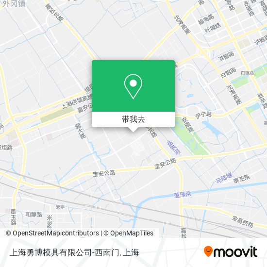 上海勇博模具有限公司-西南门地图