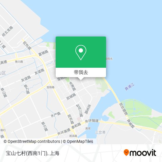 宝山七村(西南1门)地图