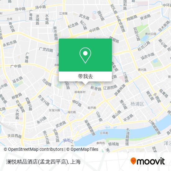 澜悦精品酒店(孟龙四平店)地图
