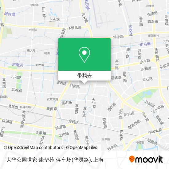大华公园世家·康华苑-停车场(华灵路)地图