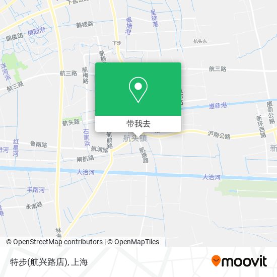 特步(航兴路店)地图