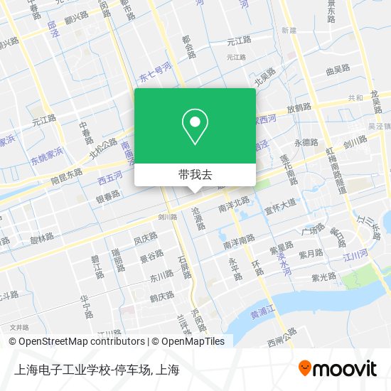 上海电子工业学校-停车场地图