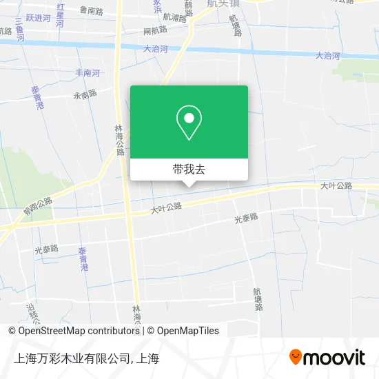 上海万彩木业有限公司地图