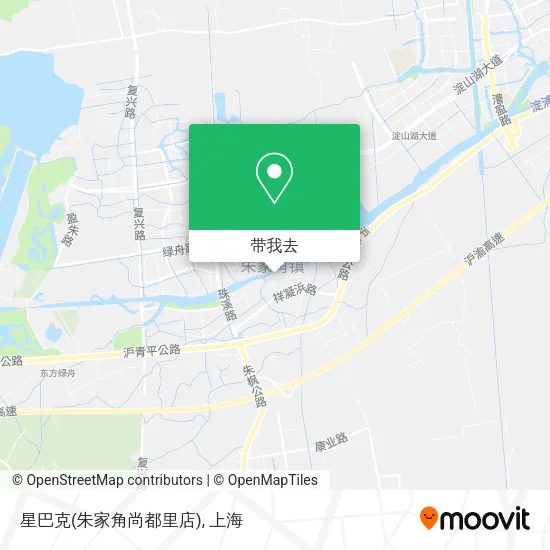 星巴克(朱家角尚都里店)地图