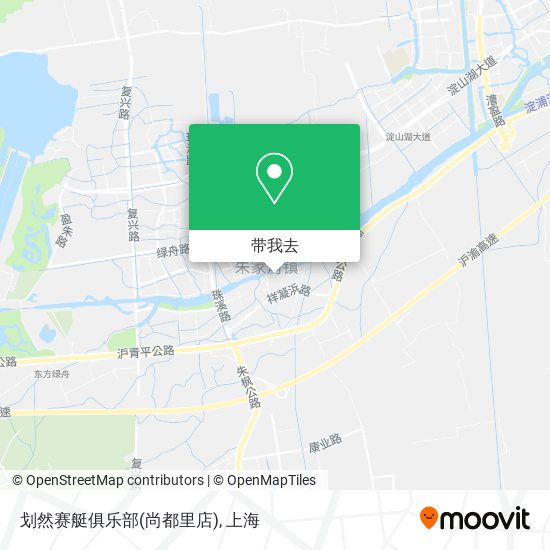 划然赛艇俱乐部(尚都里店)地图