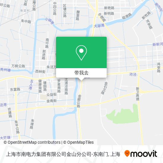 上海市南电力集团有限公司金山分公司-东南门地图