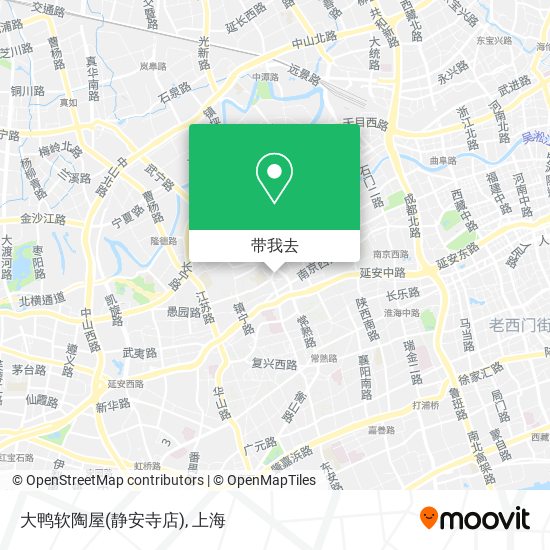 大鸭软陶屋(静安寺店)地图