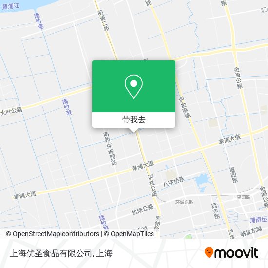 上海优圣食品有限公司地图