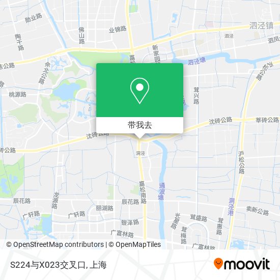 S224与X023交叉口地图