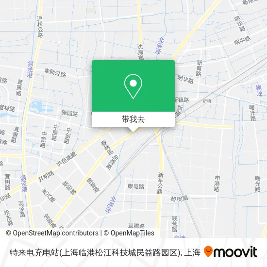 特来电充电站(上海临港松江科技城民益路园区)地图