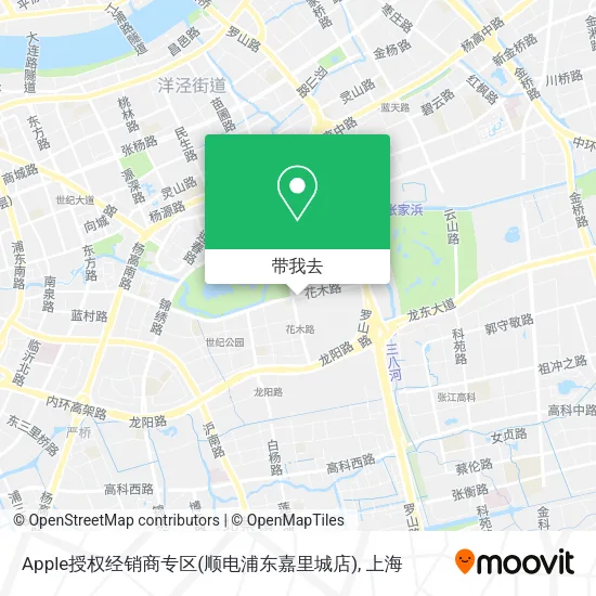Apple授权经销商专区(顺电浦东嘉里城店)地图