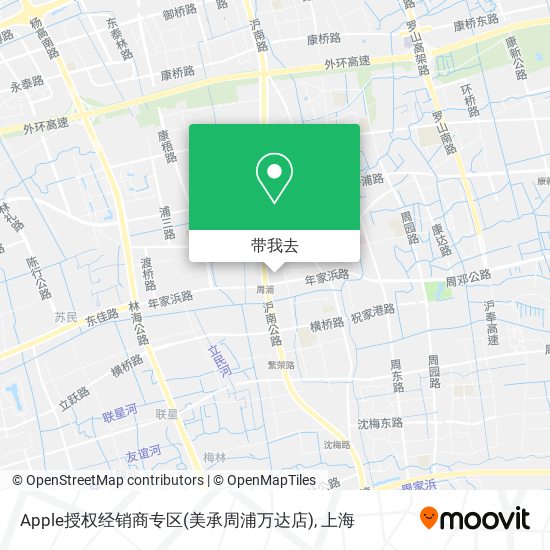 Apple授权经销商专区(美承周浦万达店)地图