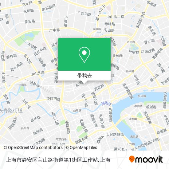 上海市静安区宝山路街道第1街区工作站地图