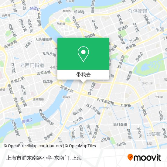上海市浦东南路小学-东南门地图