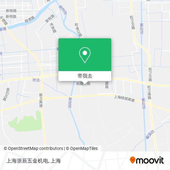 上海浙辰五金机电地图