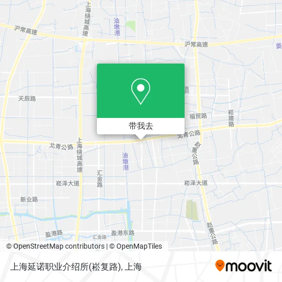 上海延诺职业介绍所(崧复路)地图