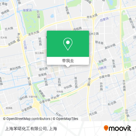 上海苯喏化工有限公司地图