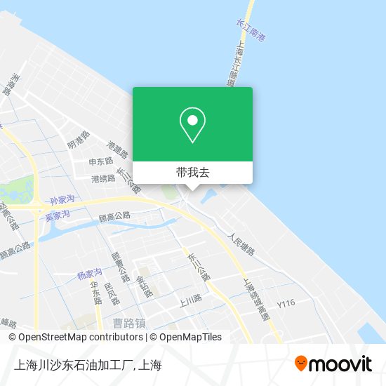 上海川沙东石油加工厂地图