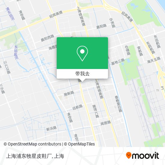上海浦东牧星皮鞋厂地图