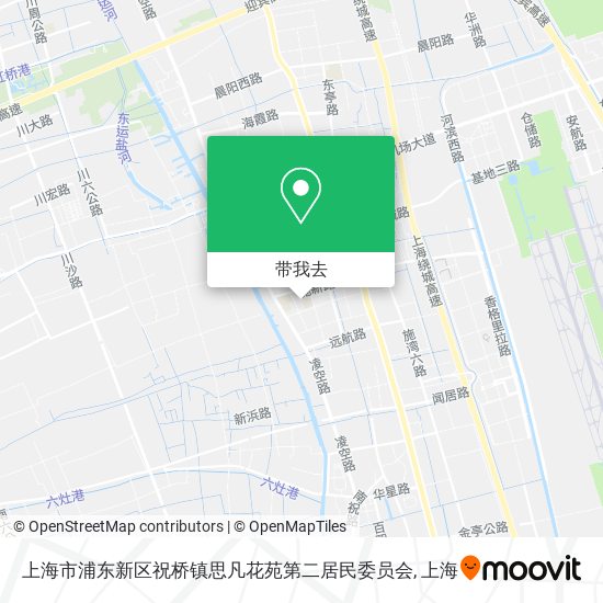 上海市浦东新区祝桥镇思凡花苑第二居民委员会地图