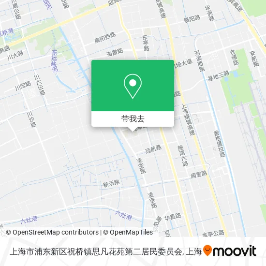 上海市浦东新区祝桥镇思凡花苑第二居民委员会地图