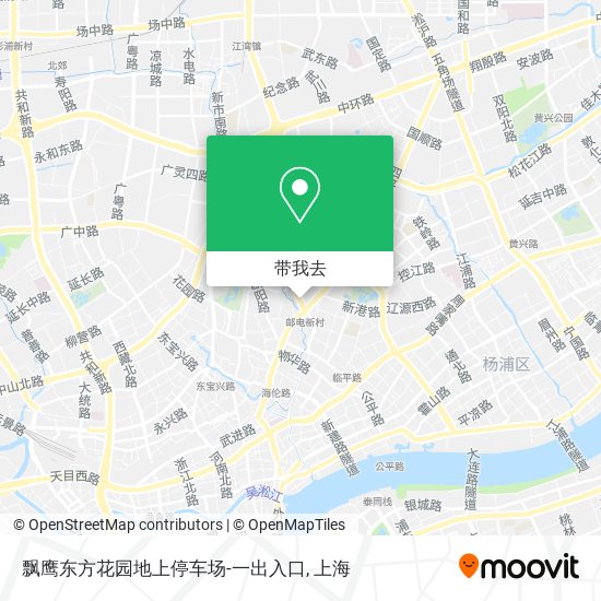 飘鹰东方花园地上停车场-一出入口地图