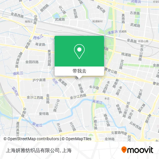 上海妍雅纺织品有限公司地图
