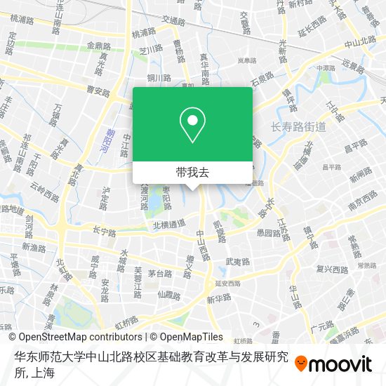 华东师范大学中山北路校区基础教育改革与发展研究所地图