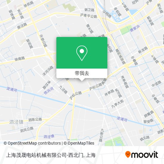 上海茂晟电站机械有限公司-西北门地图