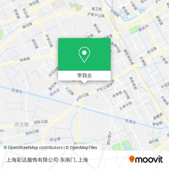 上海彩达服饰有限公司-东南门地图