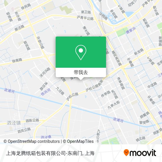 上海龙腾纸箱包装有限公司-东南门地图