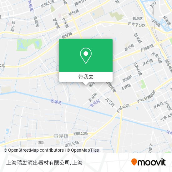 上海瑞励演出器材有限公司地图