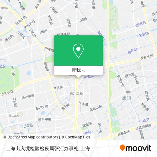 上海出入境检验检疫局张江办事处地图