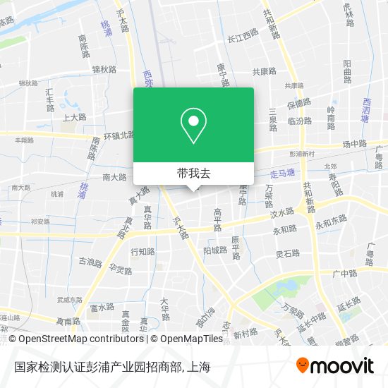 国家检测认证彭浦产业园招商部地图