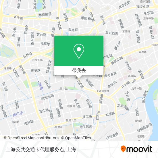 上海公共交通卡代理服务点地图