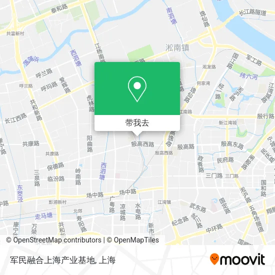 军民融合上海产业基地地图