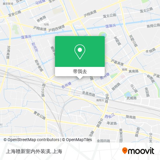 上海赣新室内外装潢地图