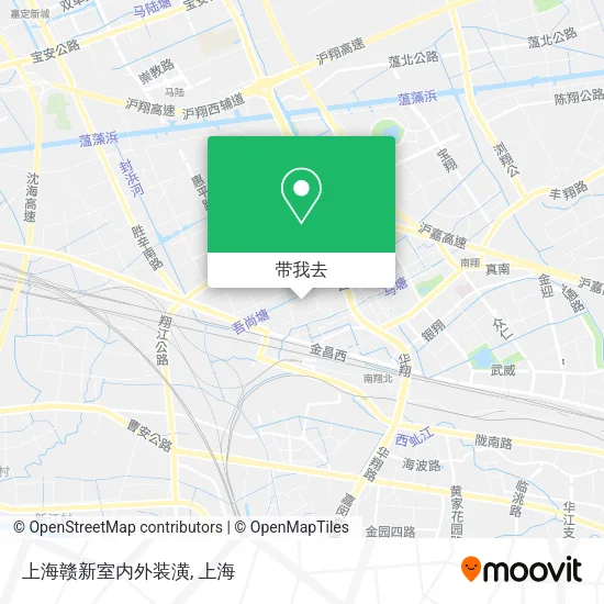 上海赣新室内外装潢地图
