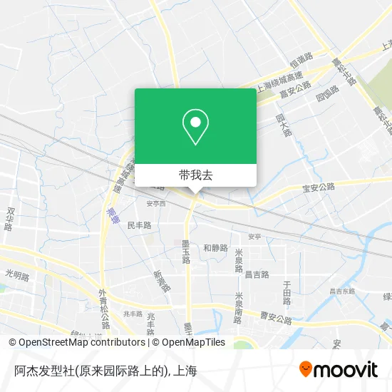阿杰发型社(原来园际路上的)地图