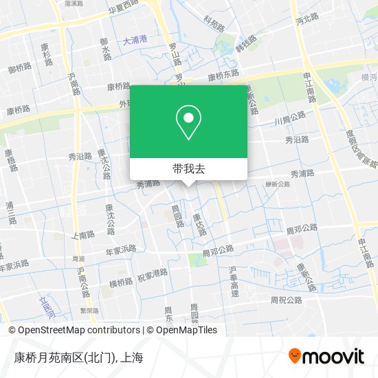 康桥月苑南区(北门)地图